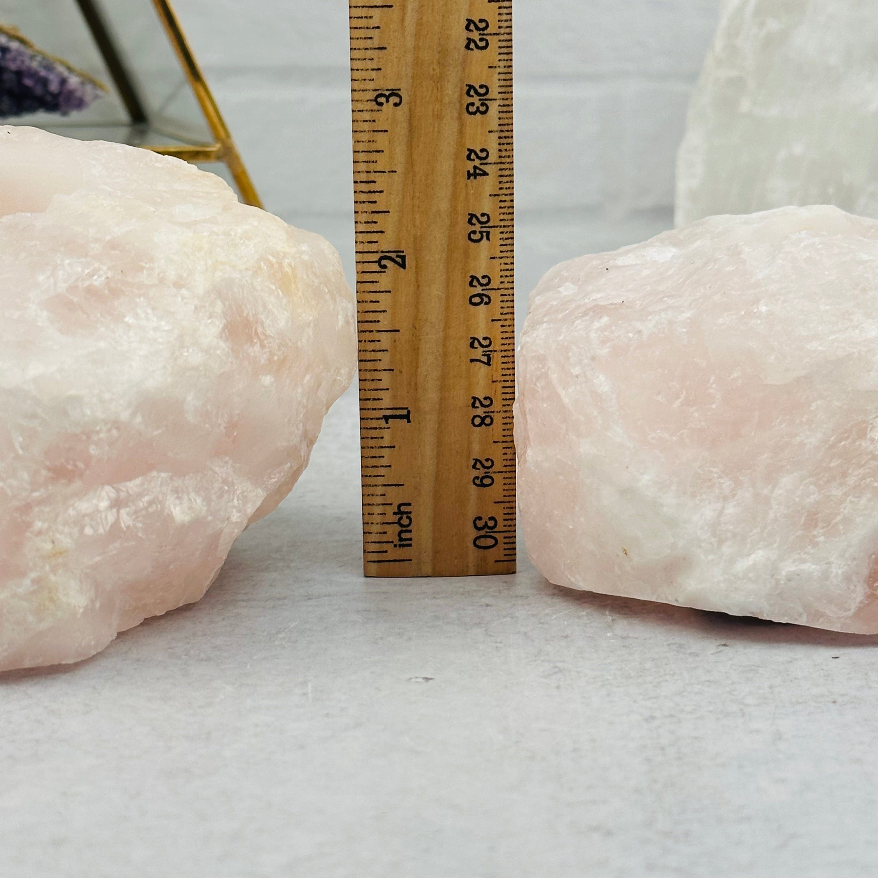 Rose Quartz "B" Grade Crystal Candle Holder