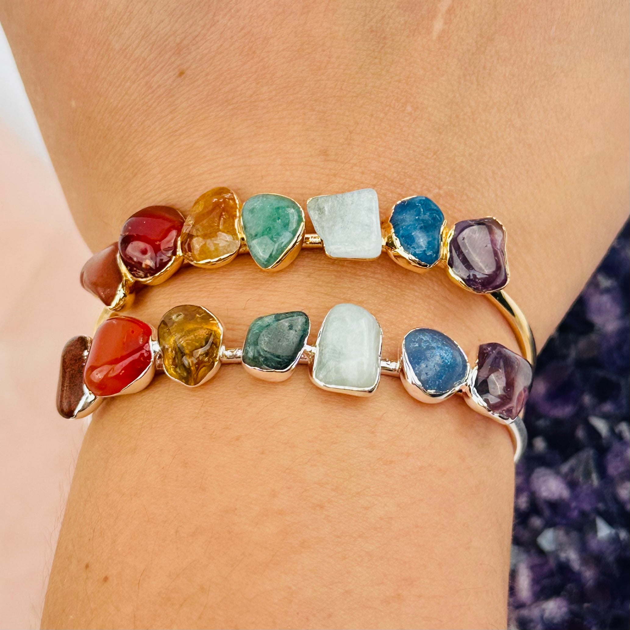 7 Chakra Gemstone Crystal Bracelet