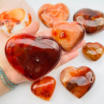 Crystal Carnelian Heart Stone for Passion and Creativity