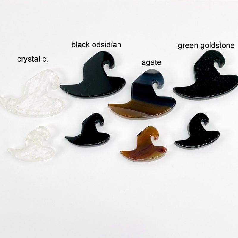 Gemstone Witch Hat Cabochons - Halloween Decor