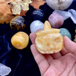 Carved Halloween Pumpkin Jack-o'-lantern Gemstone