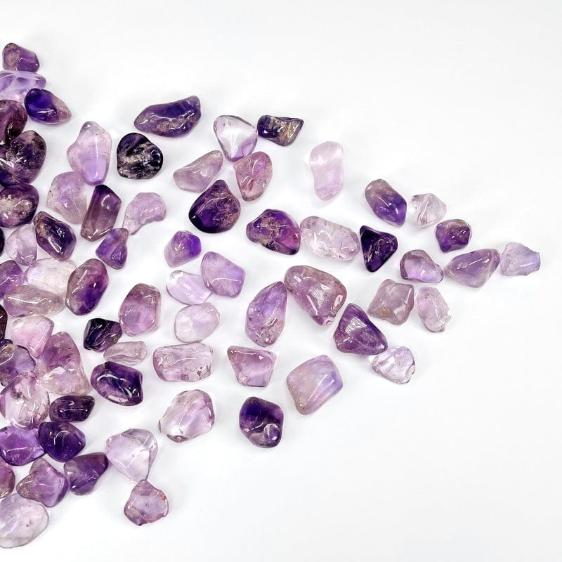 1lb Amethyst Tumbled Gemstones