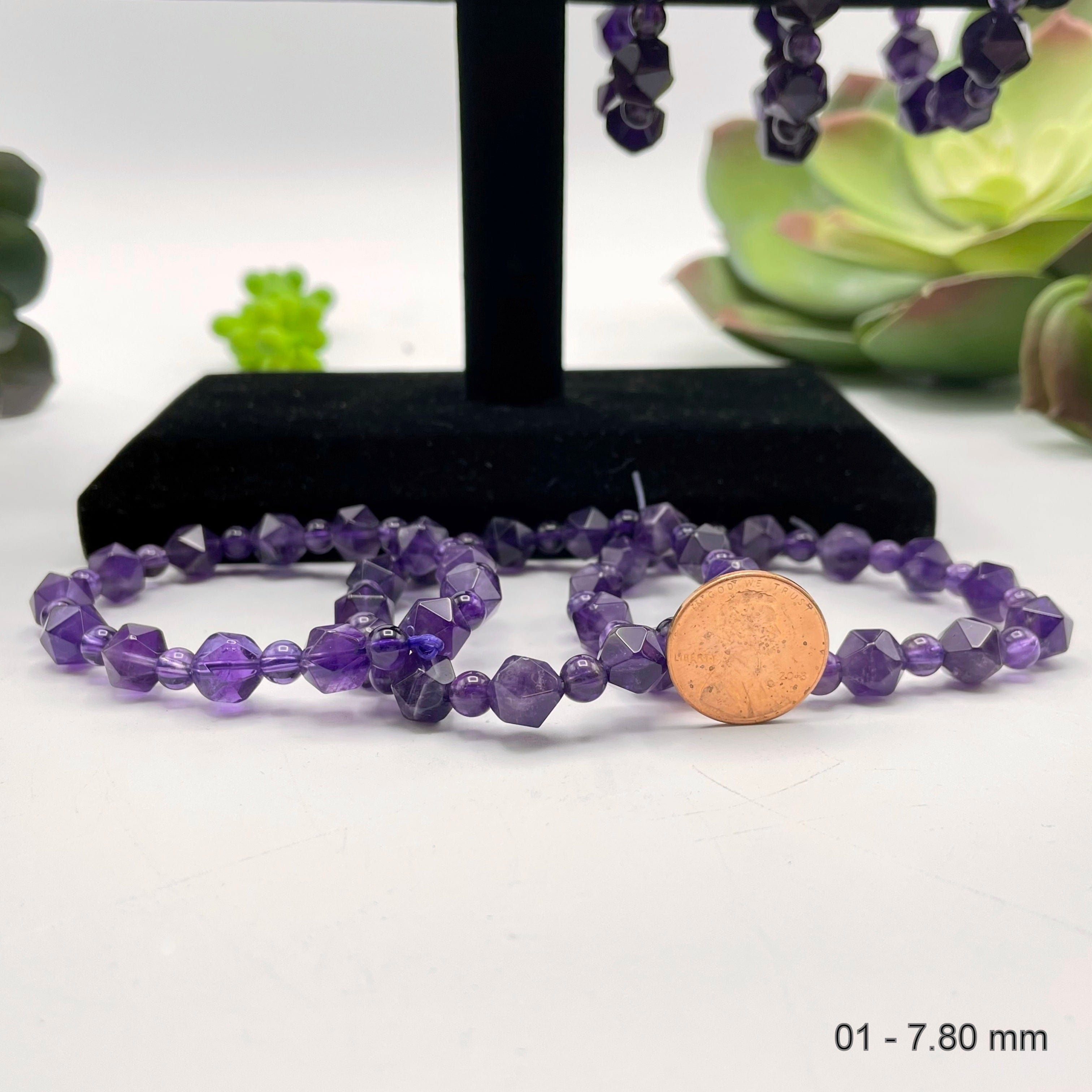 Amethyst Bead Bracelets