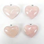 Rose Quartz Polished Hearts - You Choose