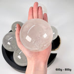 Crystal Quartz Polished Spheres - By Weight