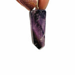 Amethyst Crystal Polished Point Pendant Charm