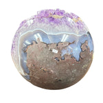 Amethyst Agate Crystal Sphere - Large Sphere - OOAK -