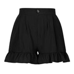 Women's High Waist Ruffle Shorts