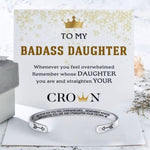 For Daughter/Granddaughter/Son - Whenever You Feel Overwhelmed...Crown Bracelet