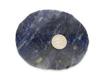 Natural Stone Rose Quartz, Smokey Quartz, Sodalite, Coasters with Polished Edges