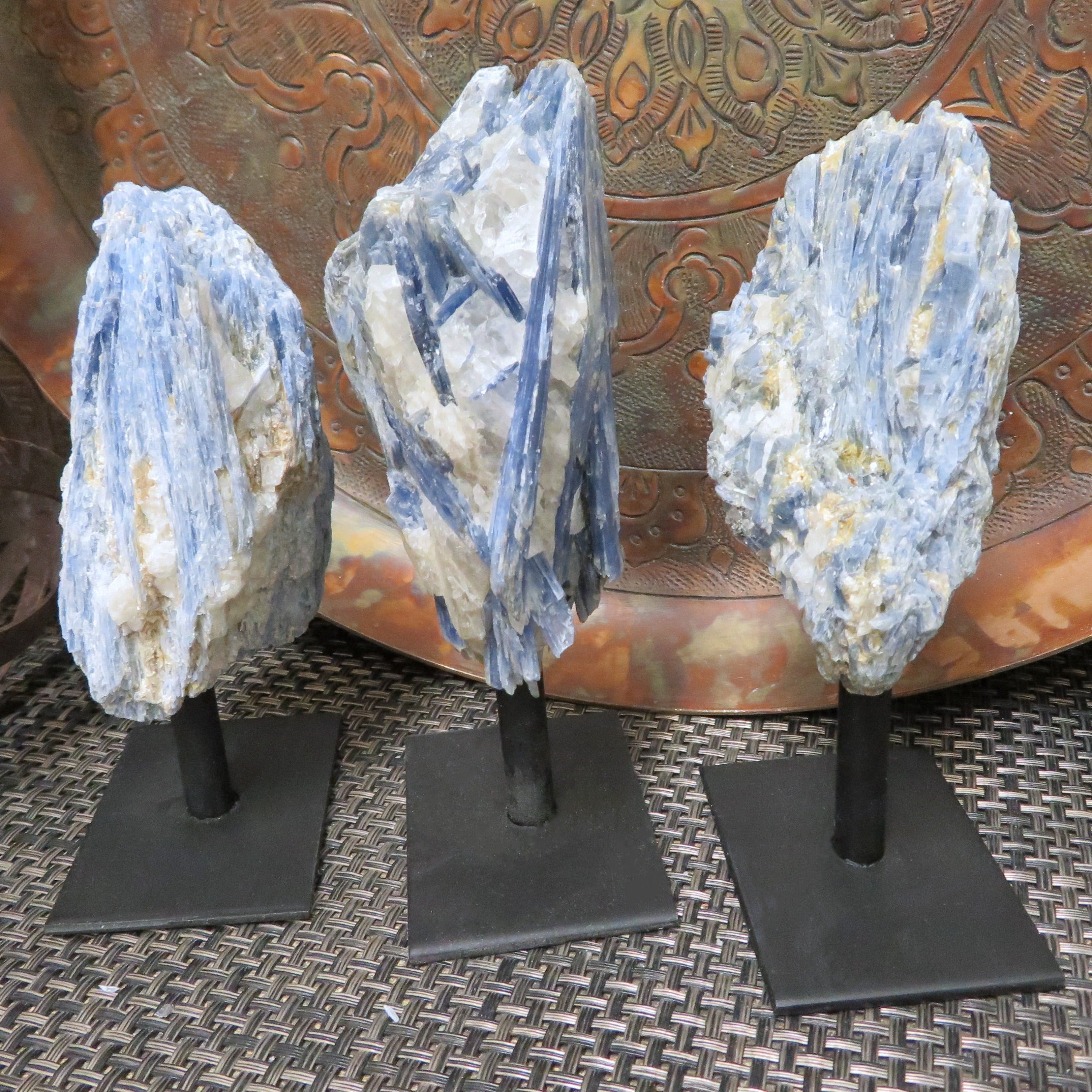 Blue Kyanite on Metal Stand (RK3-10)