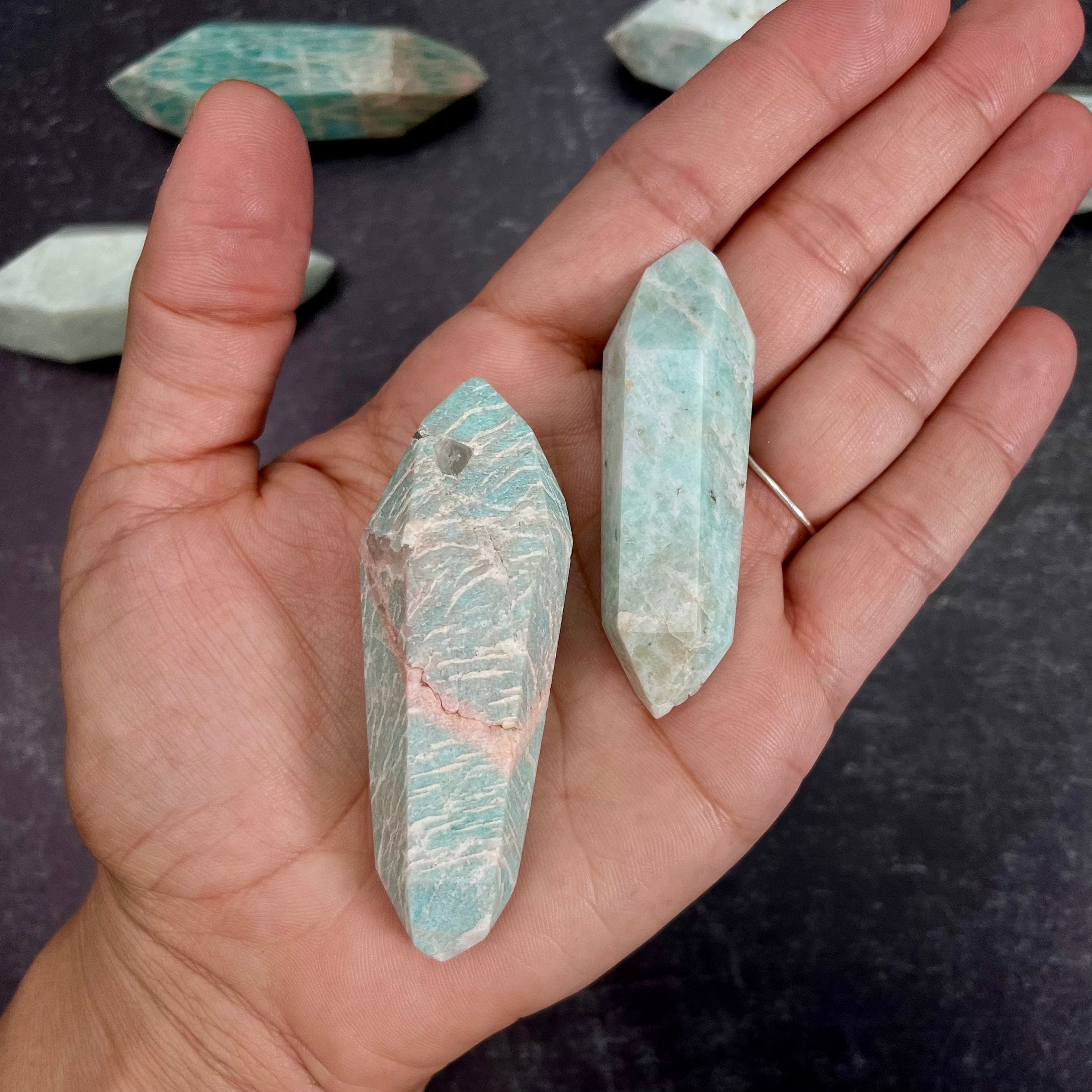 Amazonite Polished Double Terminated Point - By Weight