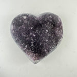 Amethyst Crystal Cluster Heart