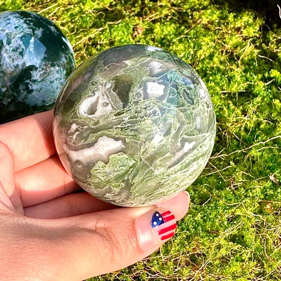 Moss Agate Sphere