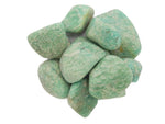 10 Pieces of Amazonite Tumbled Stones - Large Polished Beauties - Buy in Bulk! - (TS-81)