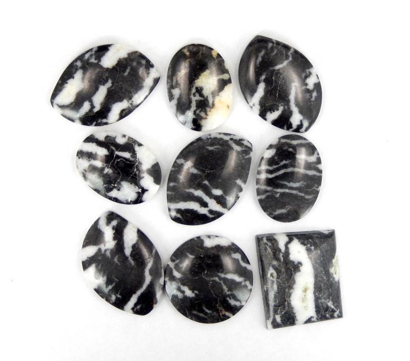 Zebra Jasper Stone -- Free-form Zebra Cabochons - (RK36B18-12)